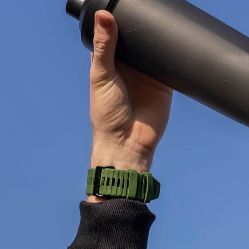 Correa silicona Garmin Fenix 5x/6x (verde oscuro)