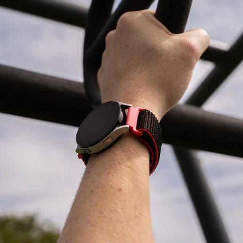 Oppo Watch X Nylon Strap (Black/Coral)