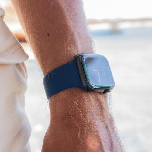 Correa silicona Apple Watch (azul oscuro)