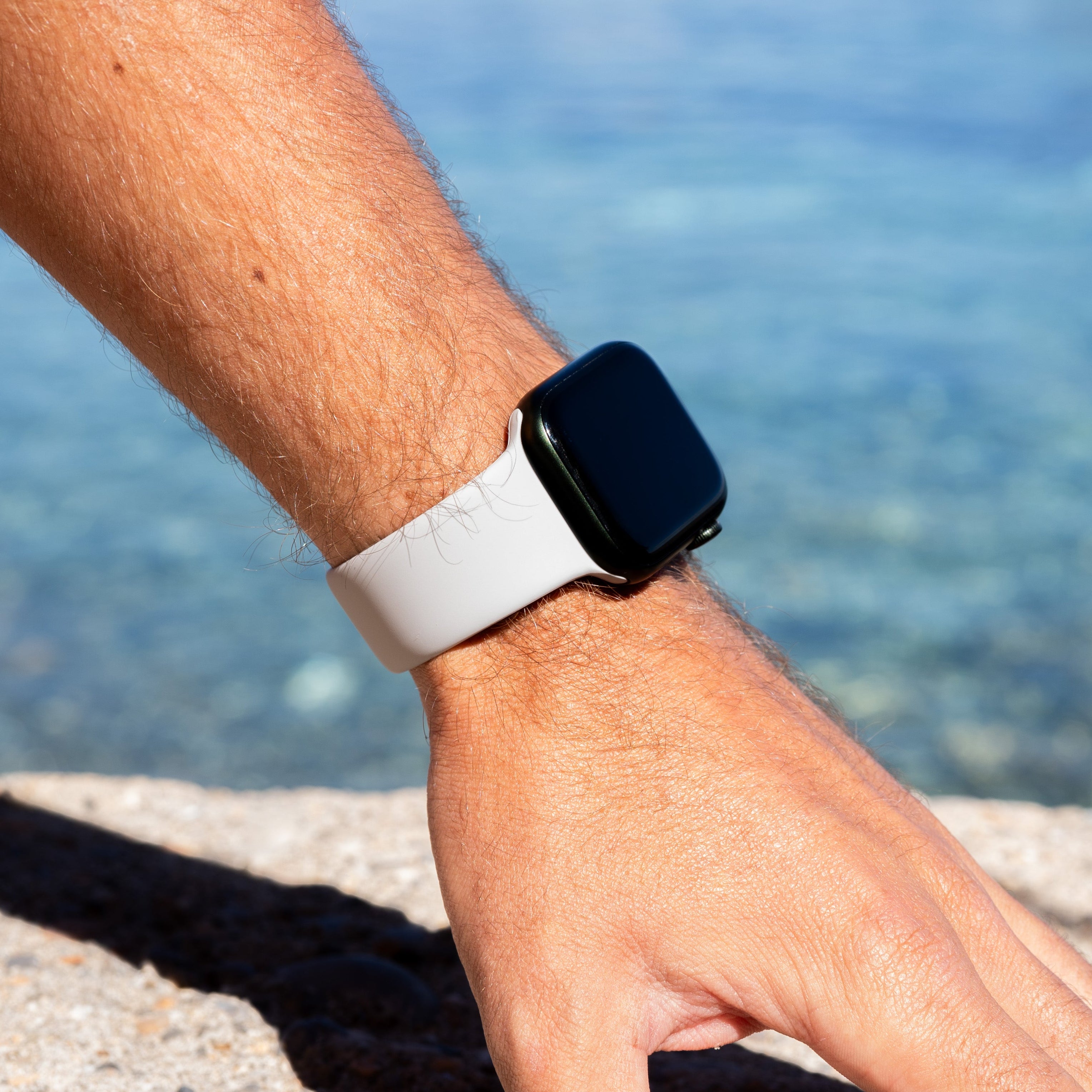 Apple Watch Silicona Correa (blanco)