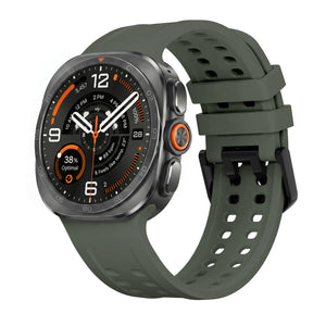 Samsung Galaxy Watch Ultra Silicone Strap (Dark Green)