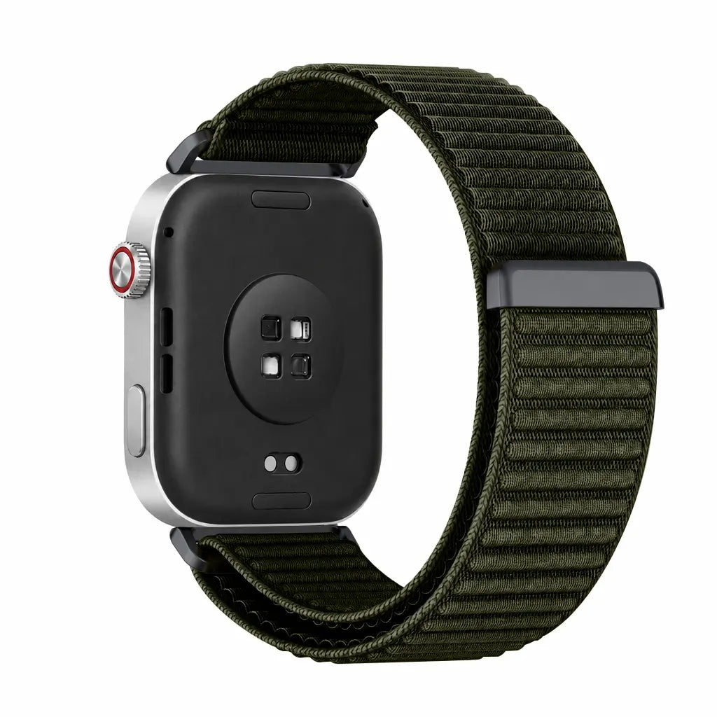 Correa nylon ondulada Xiaomi Smart Band 9 Pro (verde oscuro)