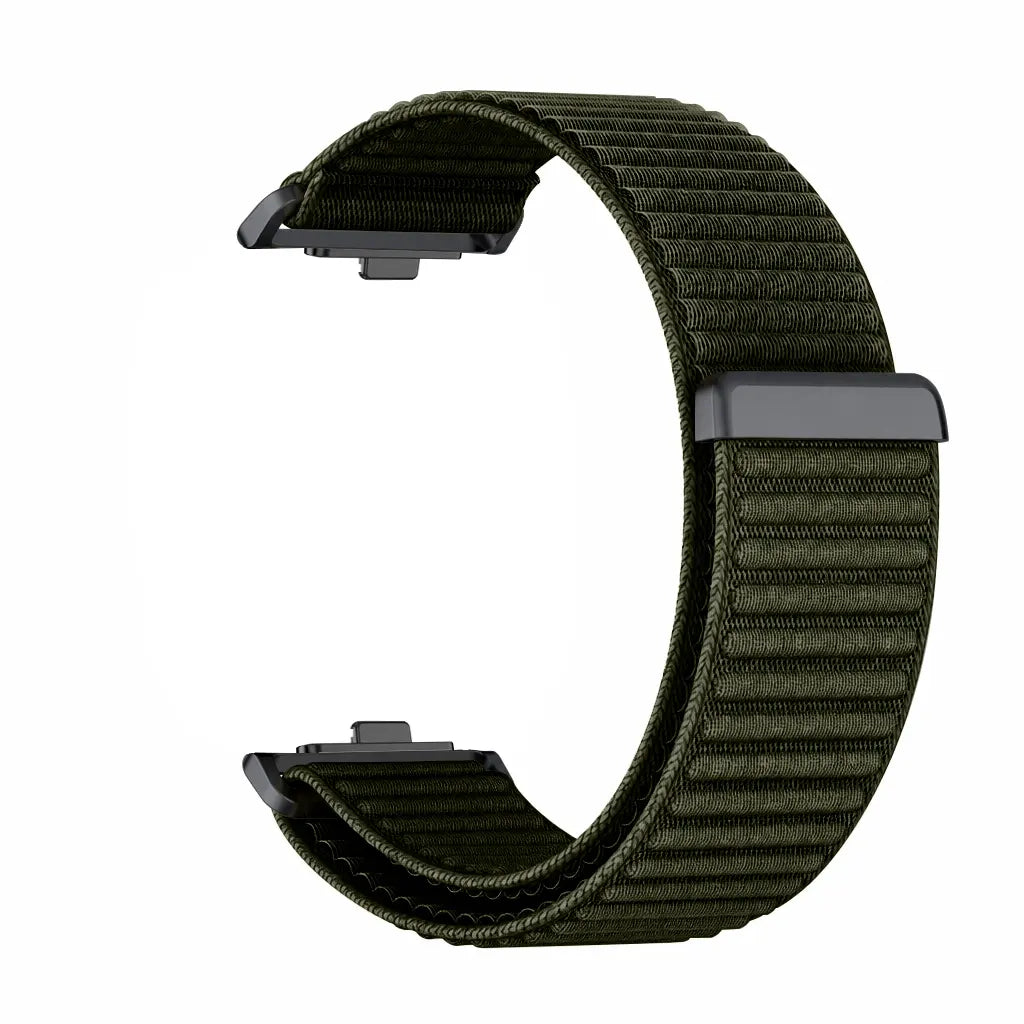 Correa nylon ondulada Xiaomi Smart Band 9 Pro (verde oscuro)