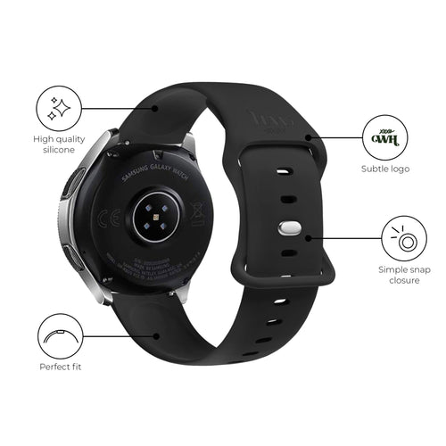 xoxo Wildhearts Correa silicona Samsung Galaxy Watch 7 - 40mm (negro)