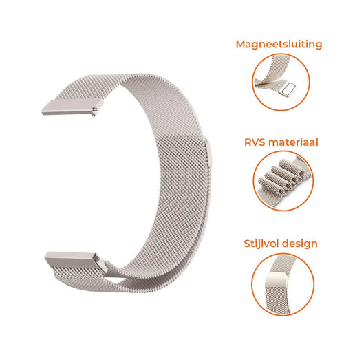Correa milanesa Amazfit Bip U (Pro) (blanco estrella)