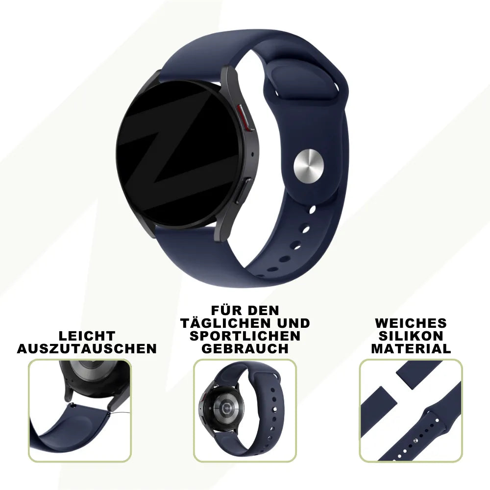 Silicone Sport Strap 'Deluxe', dark blue, promotional banner