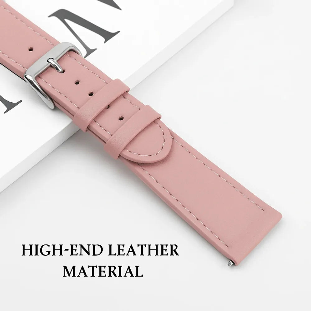 Correa cuero Samsung Galaxy Watch FE (rosa)