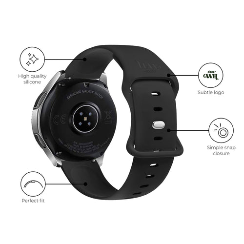 Correa silicona xoxo Wildhearts Samsung Galaxy Watch Active (negro)