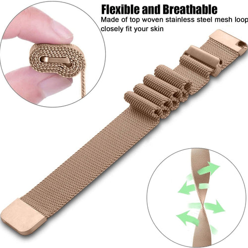 Garmin Venu 3 Milanese Strap (Rose Gold)