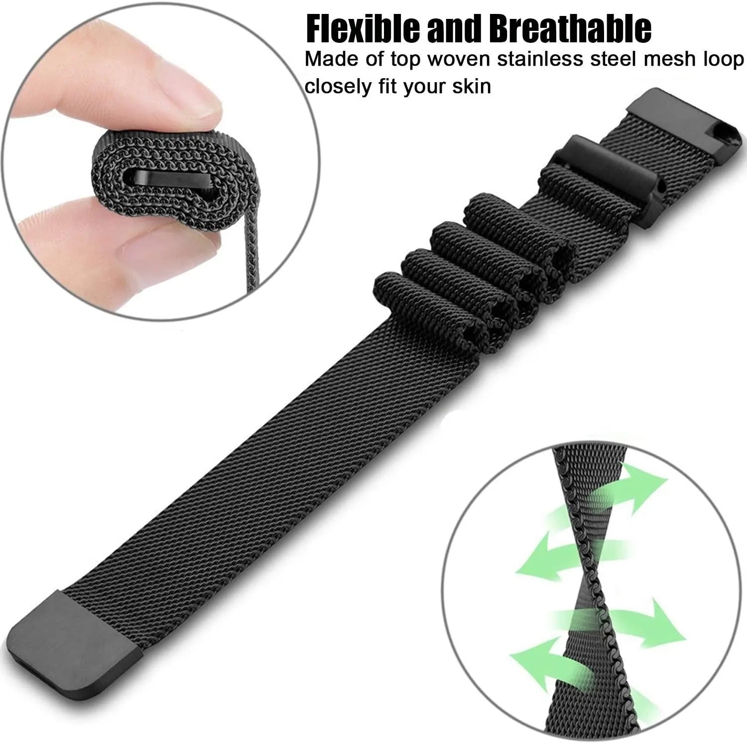 Milanese Strap, black, promotional banner
