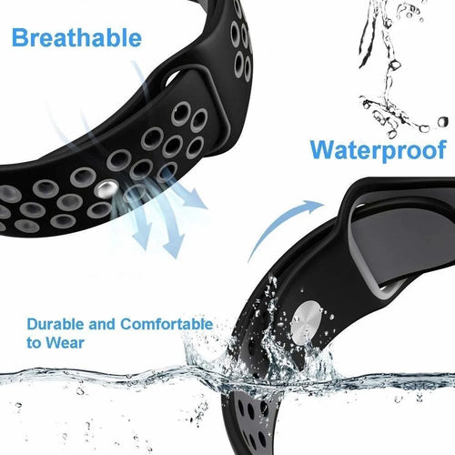 Silicone Sport Strap, black/grey, promotional banner