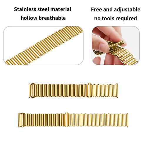 Steel Loop Strap, gold, infographic (USP banner)