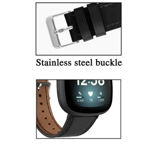 Modern Leather Strap, black, infographic (USP banner)