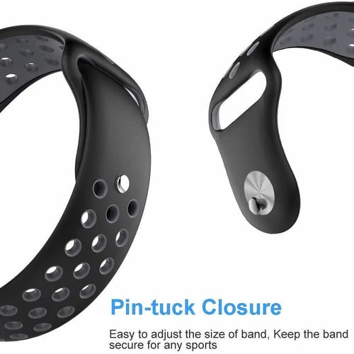 Silicone Sport Strap, black/grey, promotional banner