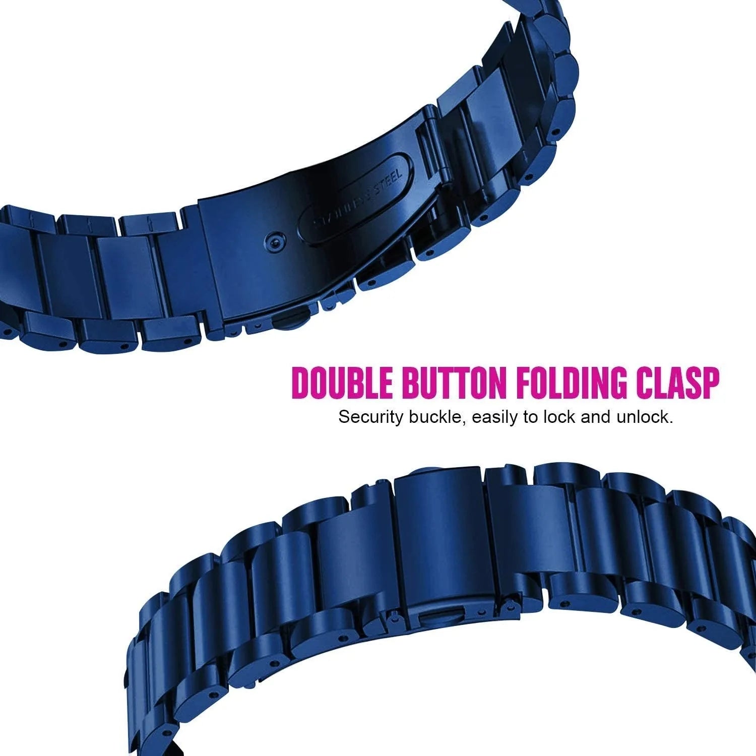Correa acero Oppo Watch S (azul)