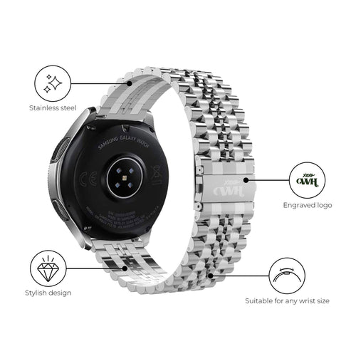 Correa acero xoxo Wildhearts Samsung Galaxy Watch 42mm (plateado)