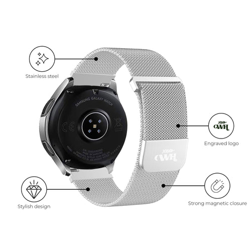 Correa milanesa xoxo Wildhearts Huawei Watch 3 Pro (plateado)