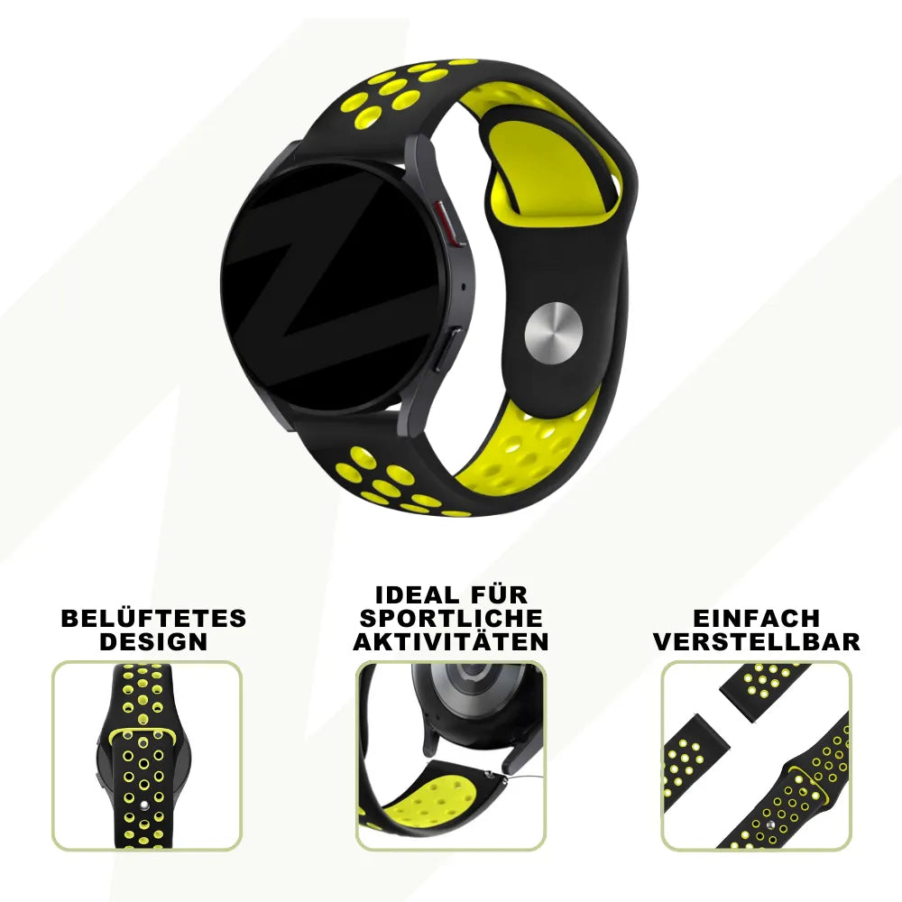 Bandz Correa deportiva 'Deluxe' Coros Pace 2 (negro/amarillo)