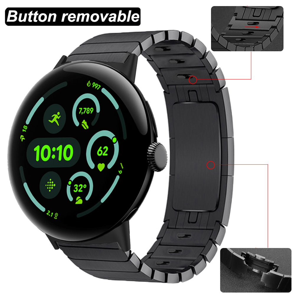 Correa acero con hebilla 'Premium' Google Pixel Watch 4 - 45mm (negro)