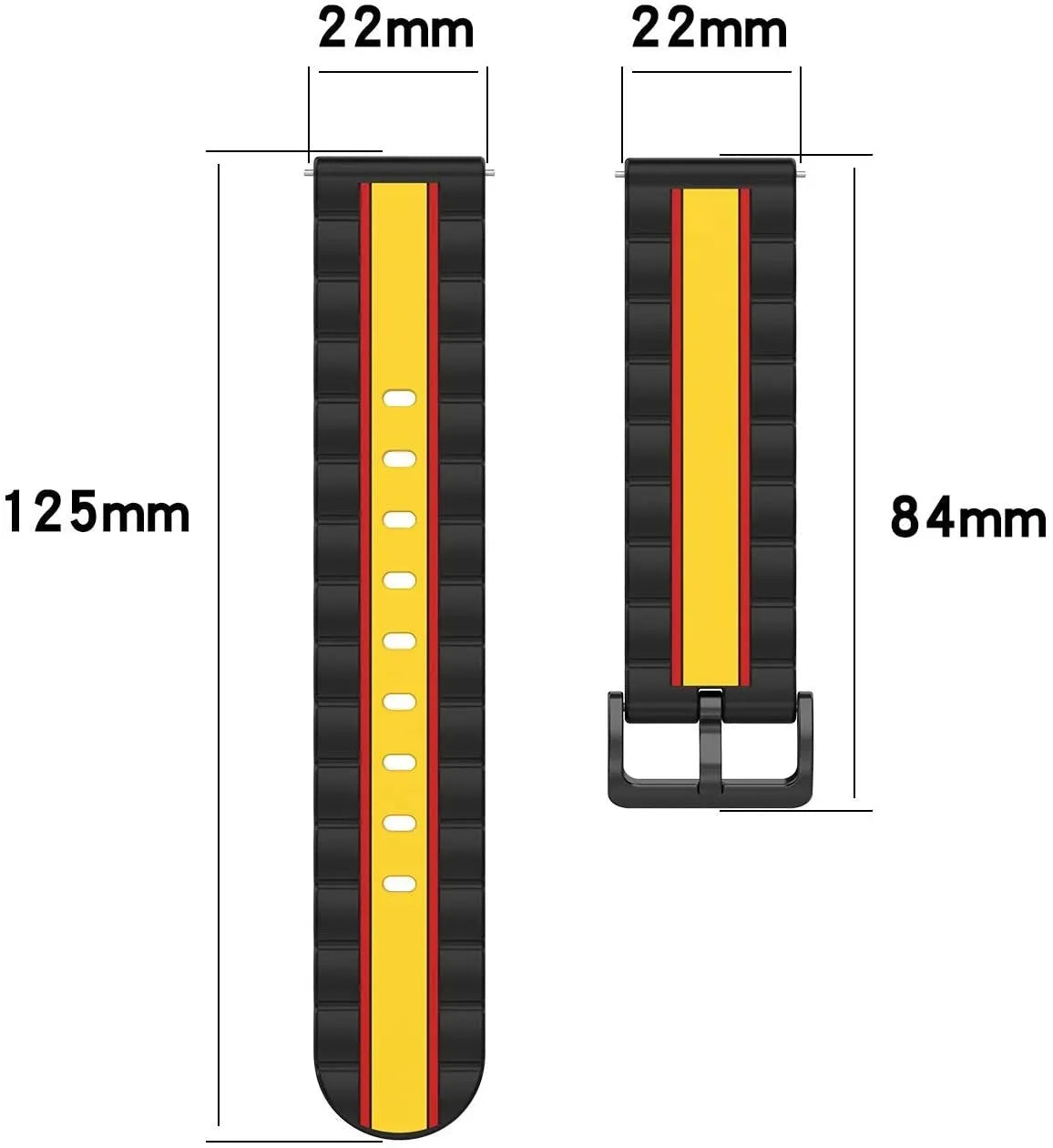 Gard Pro Health Smartwatch 3 - 48mm Special Edition Strap (Black/Yellow)