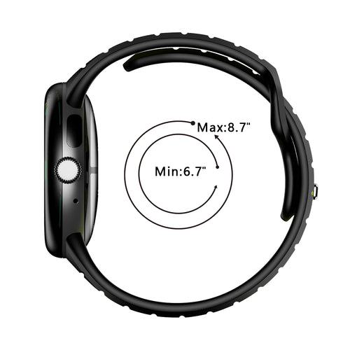Google Pixel Watch 3 - 45mm Sport Duo Strap (White/Black)
