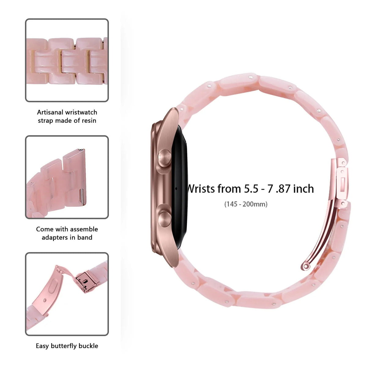Correa resino Amazfit Active 2 (rosa)