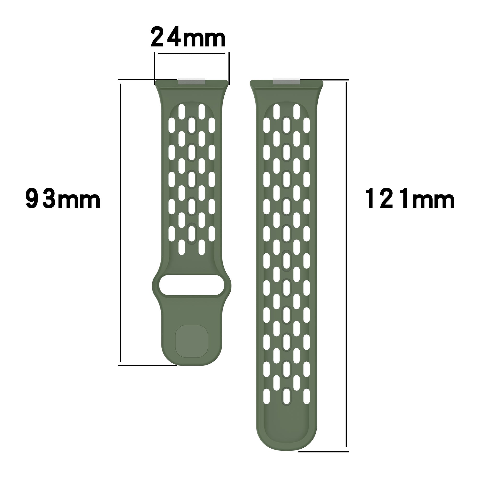 Correa air silicona Xiaomi Smart Band 10 Pro (verde militar)