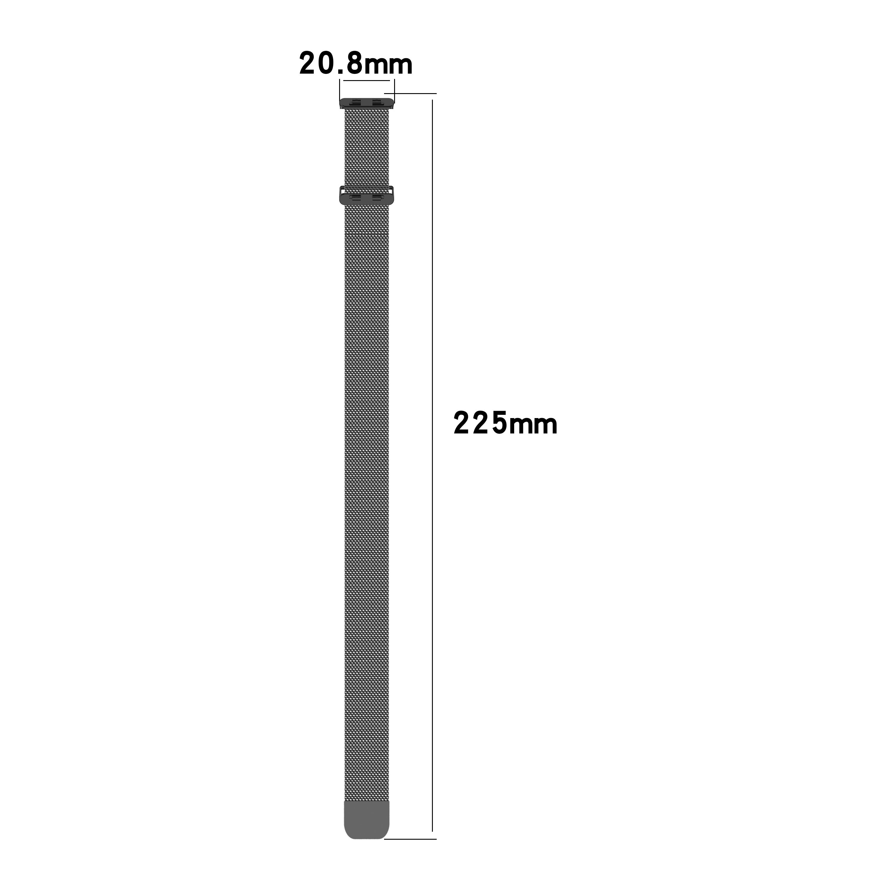 Correa milanesa Huawei Band 11 Pro (plata)