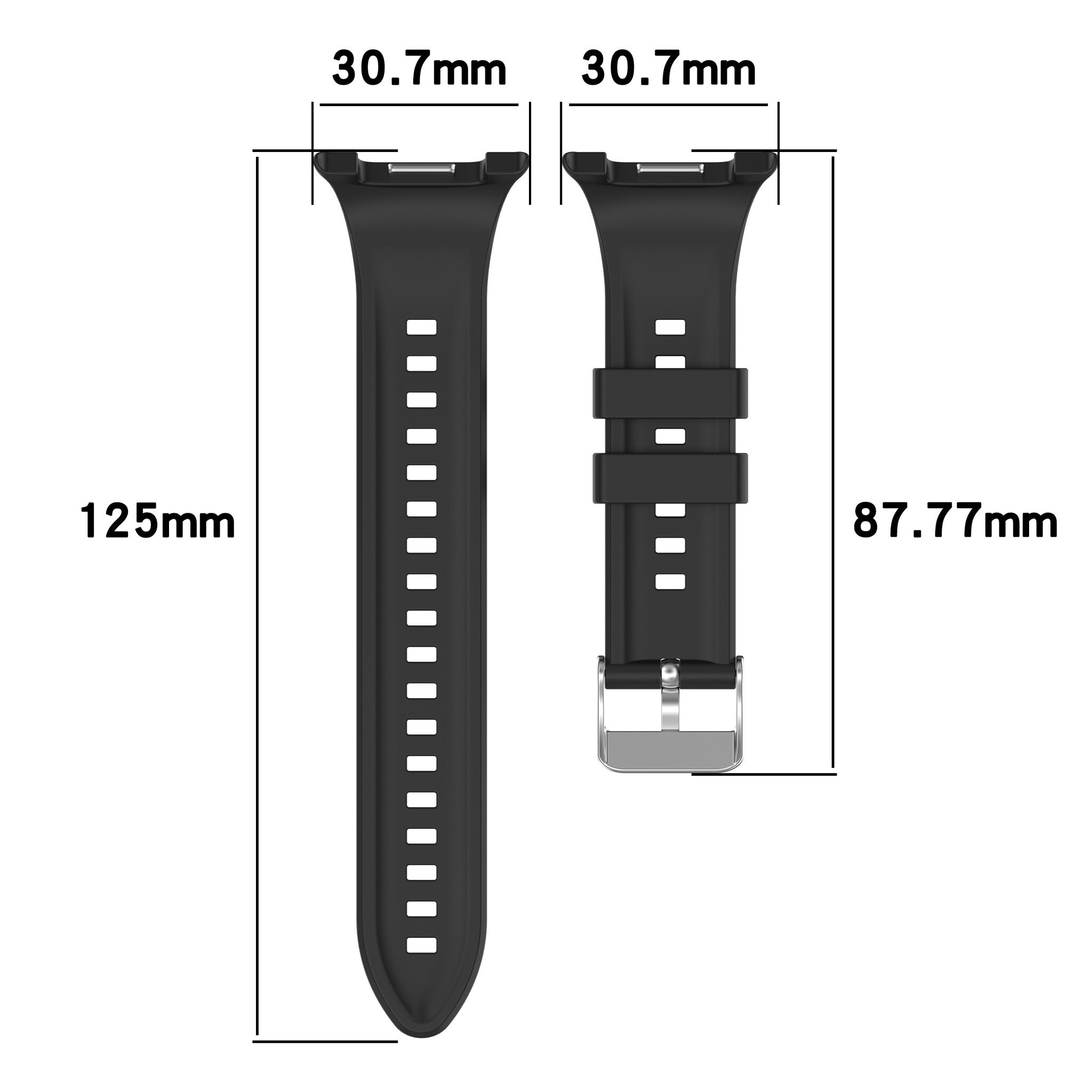 Correa silicona diamante Samsung Galaxy Watch 9 - 40mm (negro)