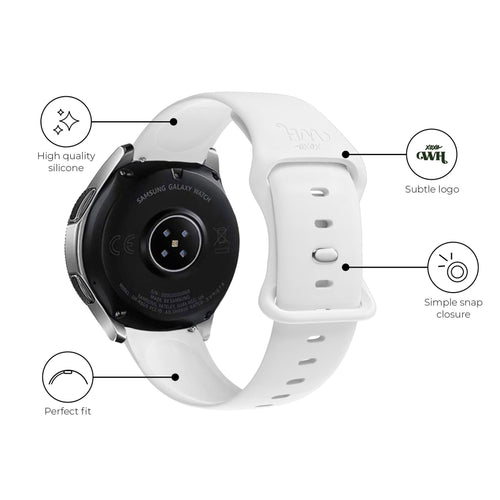 Correa silicona xoxo Wildhearts Samsung Galaxy Watch 6 Classic - 43mm (blanco)