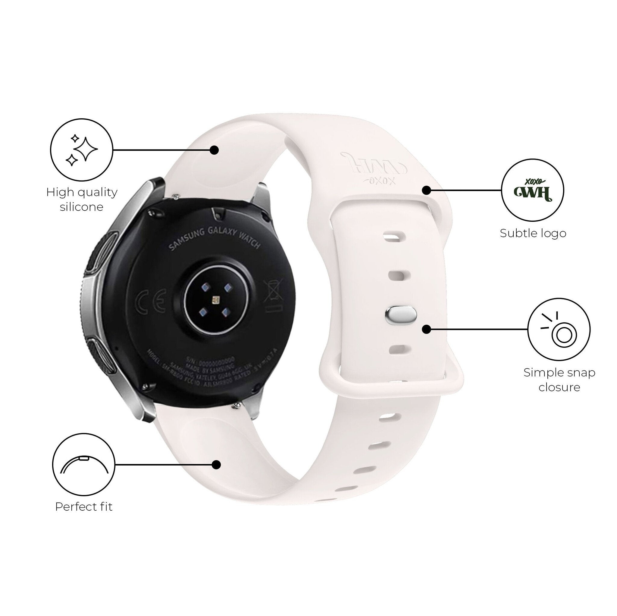 Correa silicona xoxo Wildhearts Samsung Gear S3 (beige)