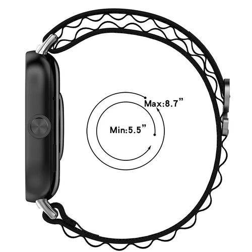 Correa nylon Alpine Xiaomi Smart Band 8 Pro (negra)