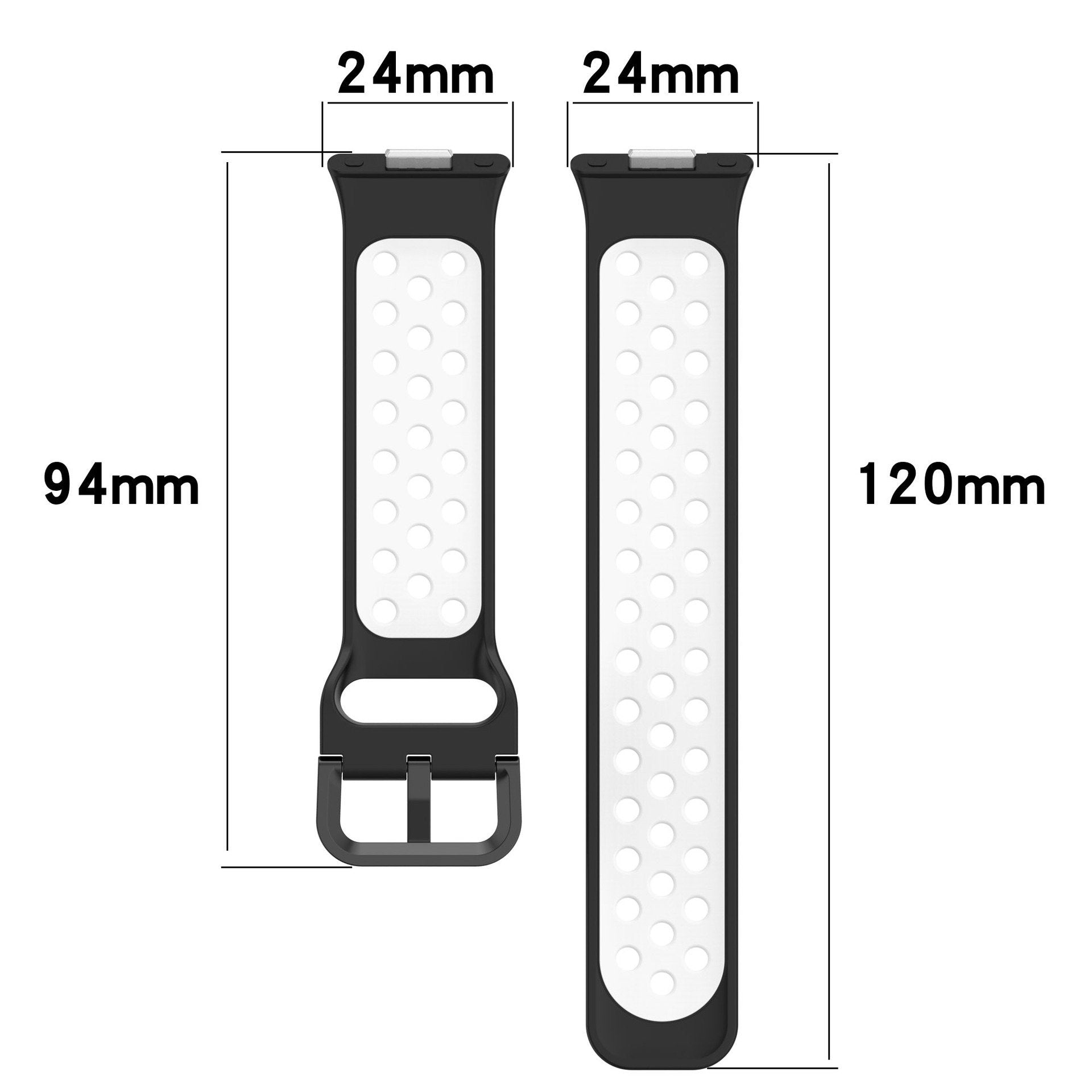 Huawei Watch Fit 5 Sport Strap (Black/White)