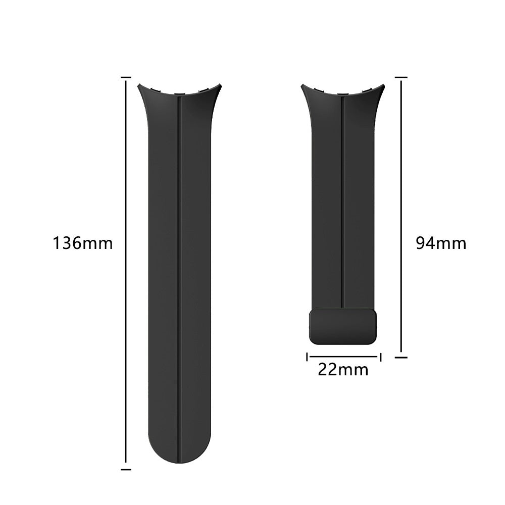 Correa silicona hebilla-D Google Pixel Watch 5 - 45mm (negro)