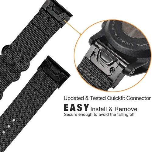 Garmin Instinct 2 Nylon Strap with Buckle (Black)