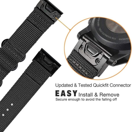 Garmin Approach S62 Nylon Strap with Buckle (Black)