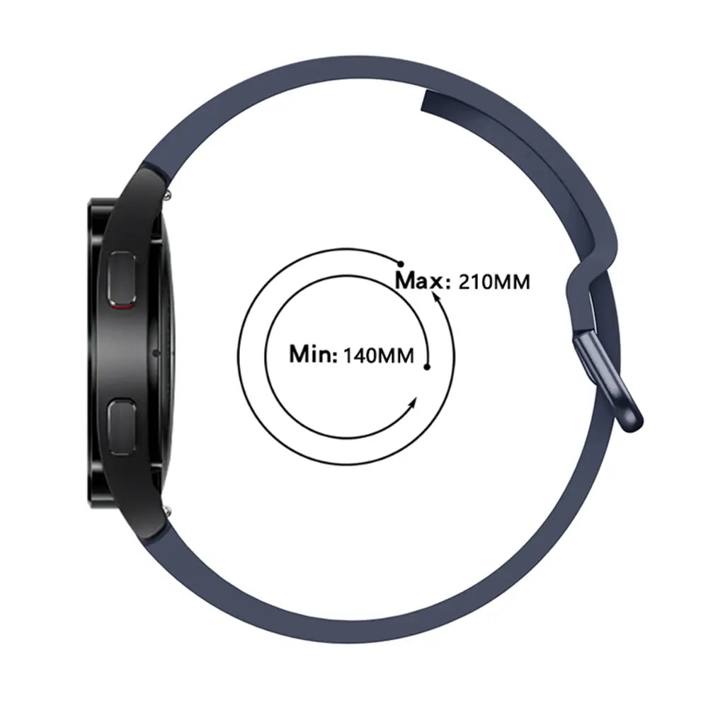 Samsung Galaxy Watch 4 - 40mm Buckled Silicone Strap (Dark Blue)