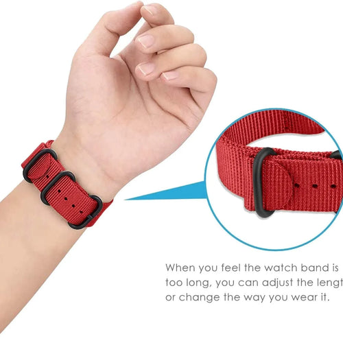OnePlus Watch 3 - 46mm Nylon Buckle Strap (Red)