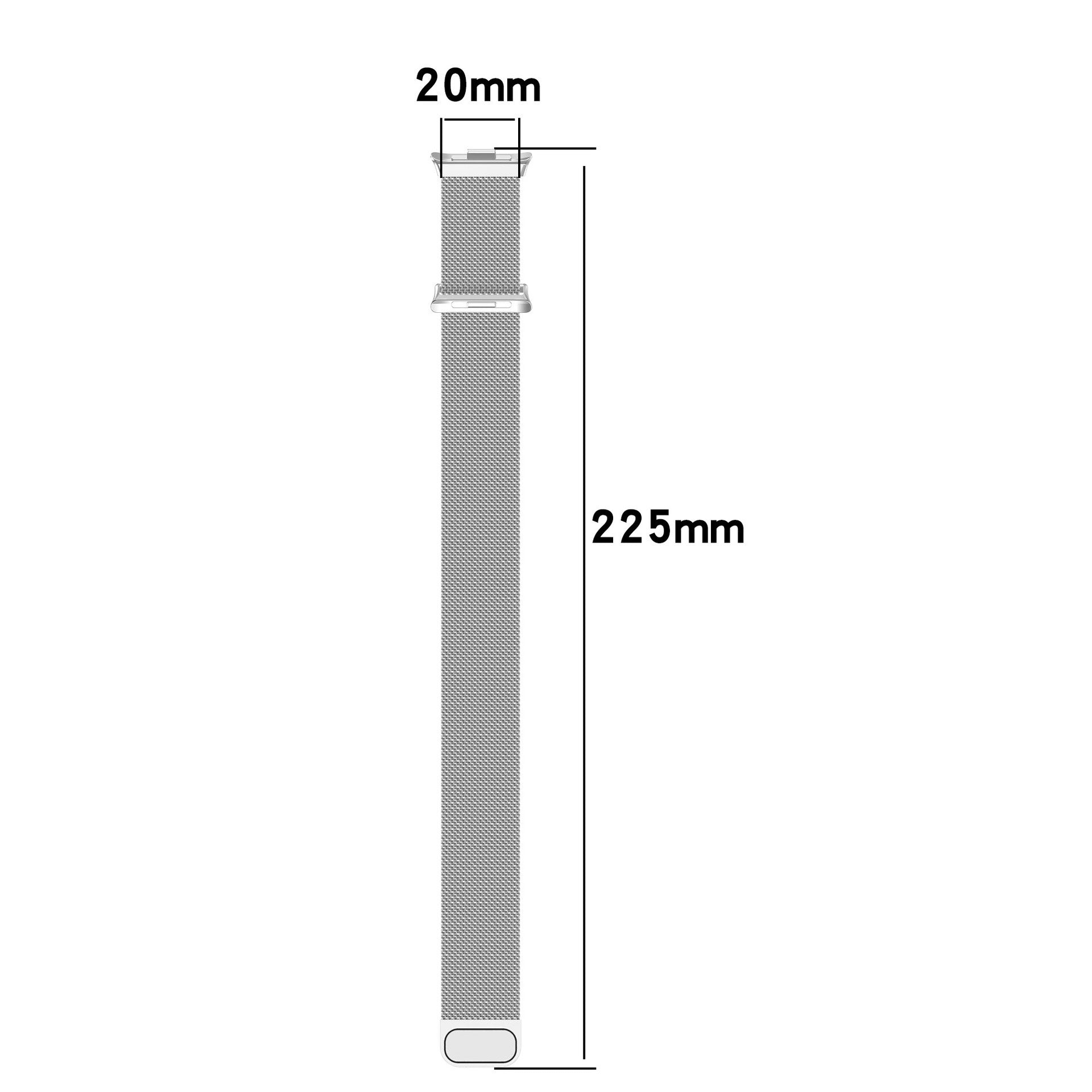 Correa milanesa Xiaomi Smart Band 10 Pro (plata)