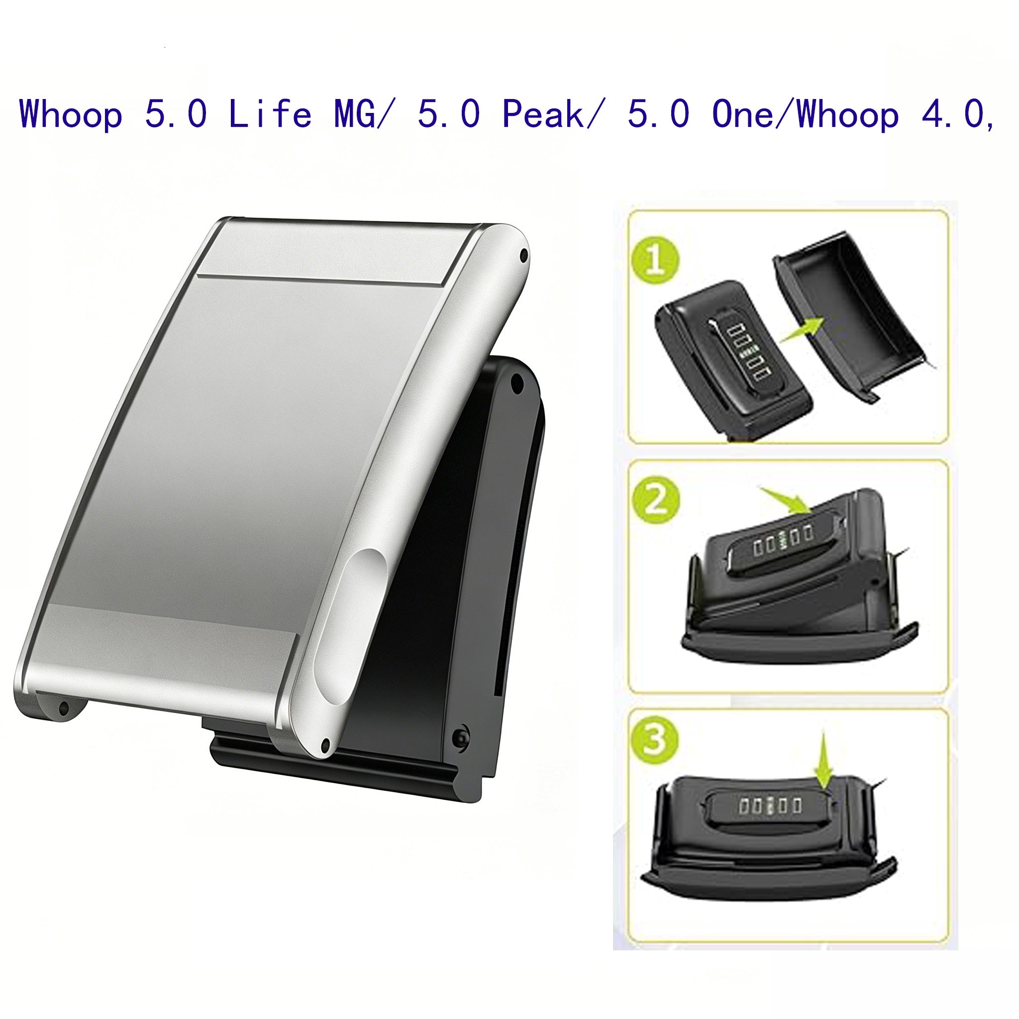 Correa acero WHOOP 5.0 (plata)