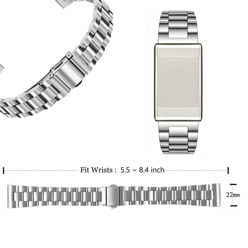 WHOOP 5.0 Steel Strap (Silver)