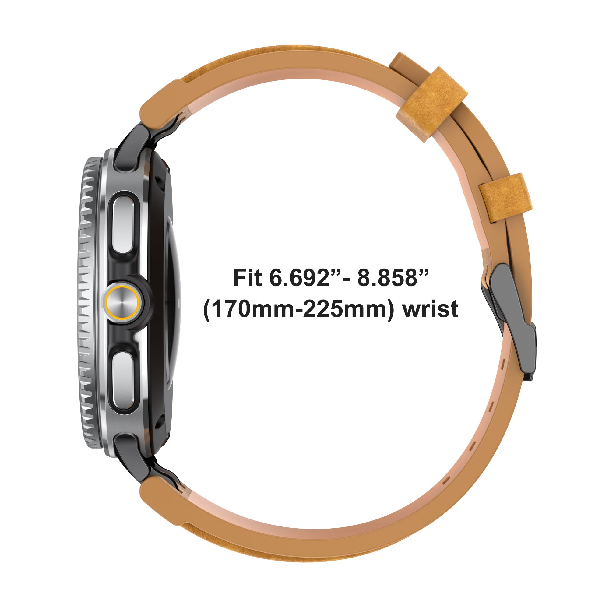 Correa cuero sólida Samsung Galaxy Watch 8 - 40mm (marrón)