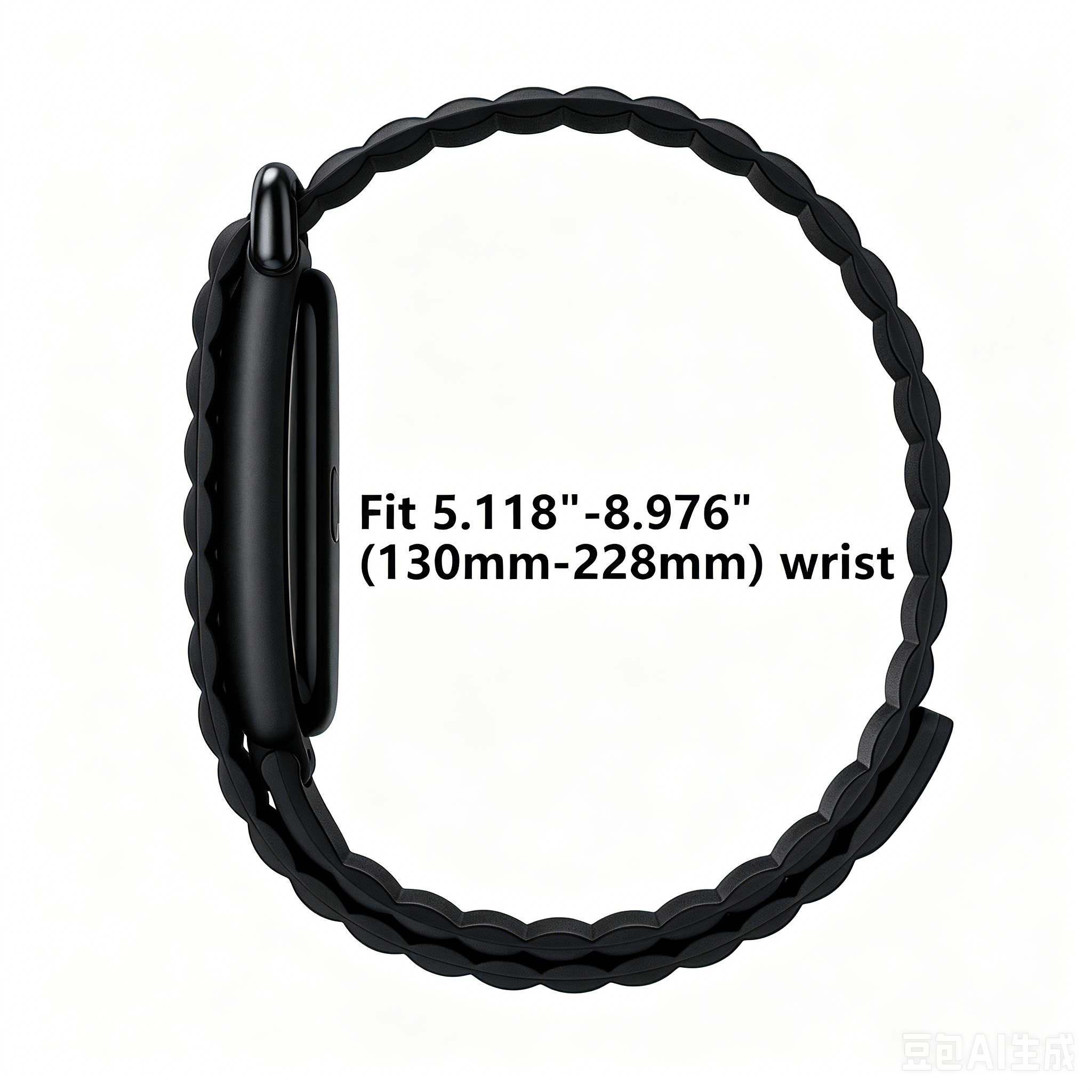 Correa silicona magnética Fitbit Air (negro)