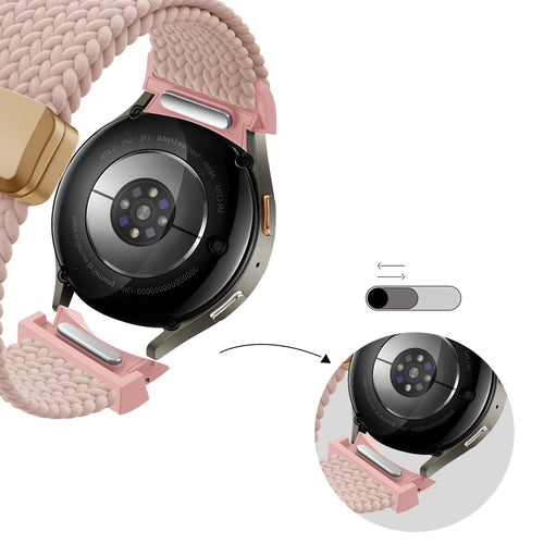 Bandz Correa tejida 'Easy Fit' Samsung Galaxy Watch 6 - 40mm (rosa)