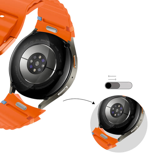 Bandz Correa Wave 'Easy Fit' Samsung Galaxy Watch 5 - 44mm (naranja)