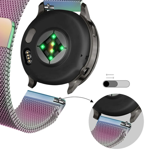 Bandz Garmin Forerunner 70 Milanese Loop Strap (Pearlescent)