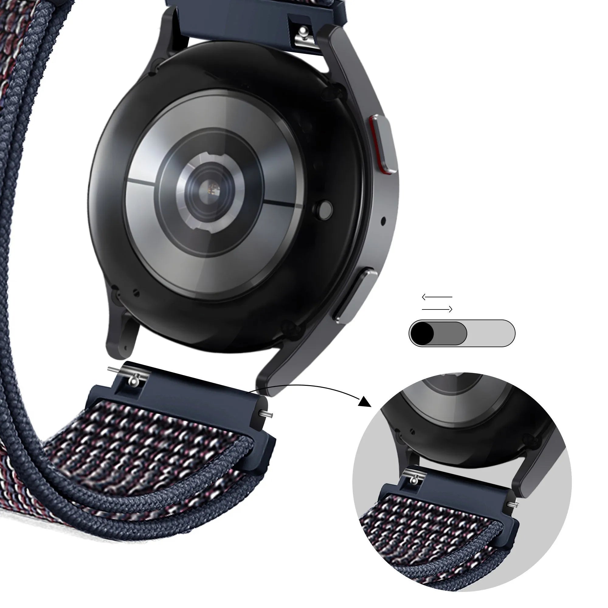 Bandz Correa nylon loop Suunto 9 Peak Pro (indigo)