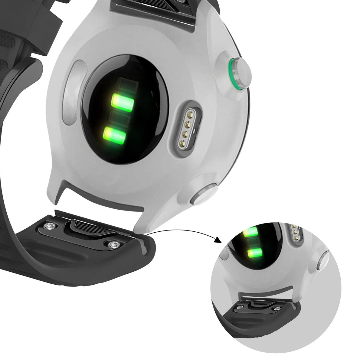 Bandz Amazfit T-Rex Ultra 2 Buckled Silicone Strap (Black)