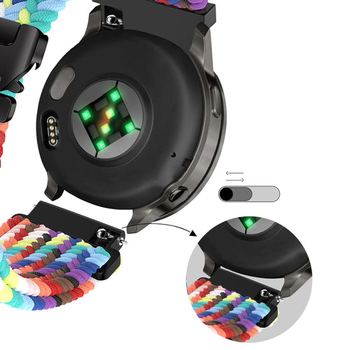 Bandz Correa trenzada ‘Parachute’ Garmin Forerunner 255s (arcoíris)