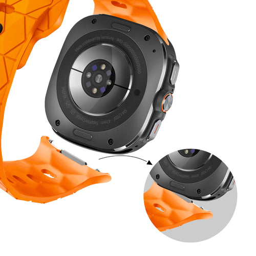 Bandz Correa silicona 'Hexagons' Samsung Galaxy Watch Ultra (naranja)